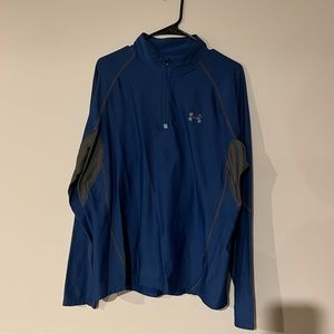 Underarmour large blue 1/4 zip